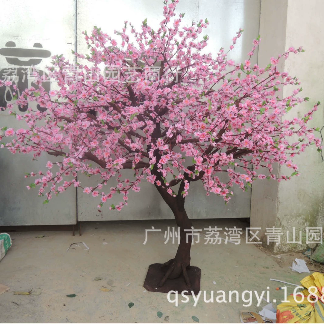 Праздничная композиция на весеннем фестивале, искусственное дерево с цветком персика, дерево благословения, письмо, украшение окружающей среды, декоративное искусственное дерево с цветком персика