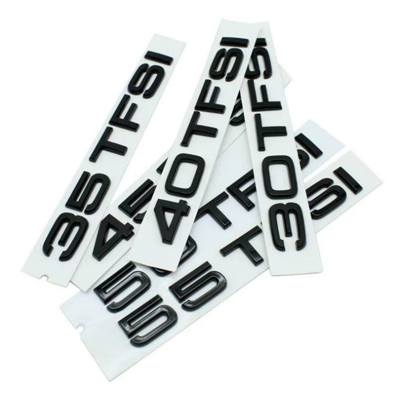 Suitable for Audi 30 35 40 45 50 55Tfsi Car Four-Wheel Drive Side Mark Displacement Mark English Mark Car Sticker