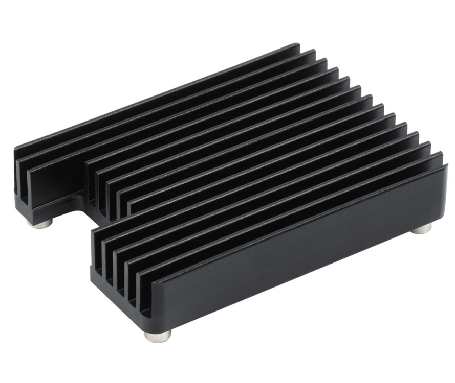 树莓派CM4专用铝合金散热片 预留天线孔位 铝合金材质，简易安装