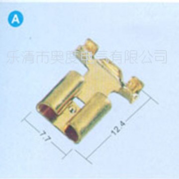 厂家直销DJ6223-D6.3T，6.3双弯插簧端子
