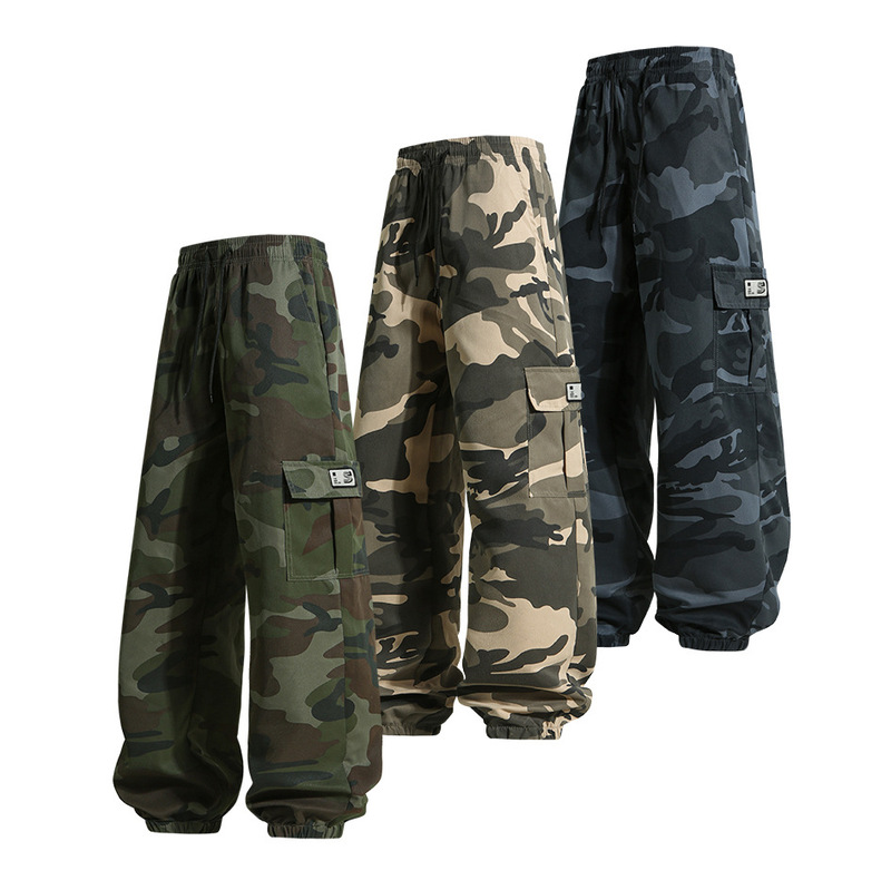 European Size Camouflage Cargo Pants Men's Spring and Autumn Trendy Brand Jogger Pants Loose Outdoor Sports Casual Pants Cross-Border Version European Size Camouflage Cargo Pants Men's Spring and Autumn Trendy Brand Jogger Pants Loose Outdoor Sports Casual Pants Cross-Border Version