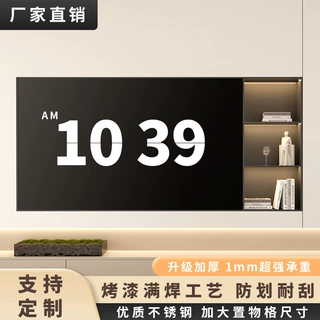 定制现代高端不锈钢电视壁龛嵌入式客厅卫生间置物架满焊无缝焊接