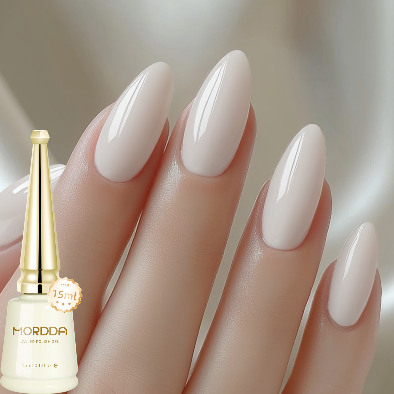 Esmalte de Uñas Gel Blanco Lechoso Degradado Secado para Salón de Uñas