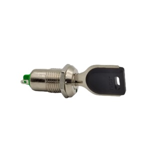 Metal button switch 12mm electronic lock two legs with key two reset waterproof metal button switch