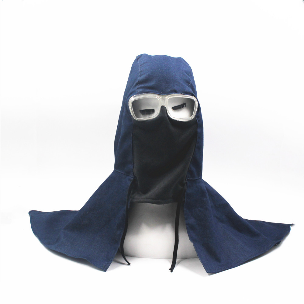 防灰尘防护套头罩披肩帽工作干活面具帽子防尘帽男女劳保用品面罩