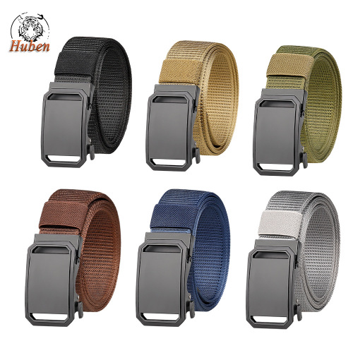  New Tactical Belt Alloy Automatic Buckle Men's Belt Casual Versatile Pants Belt