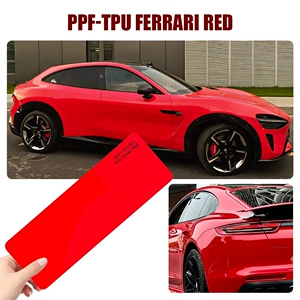 Qırmızı film Tpu PPF rəng dəyişən, özünü bərpa edən, cızılmaya qarşı, 1.52Mx15M