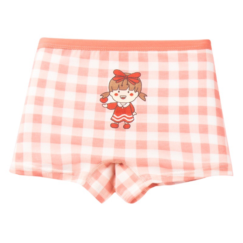 Calzoncillos del boxeador del algodón de las muchachas, niños pequeños, medios y grandes, pantalones cortos del boxeador de las muchachas del bebé del algodón de la clase A, venta al por mayor de la entrega de una sola pieza