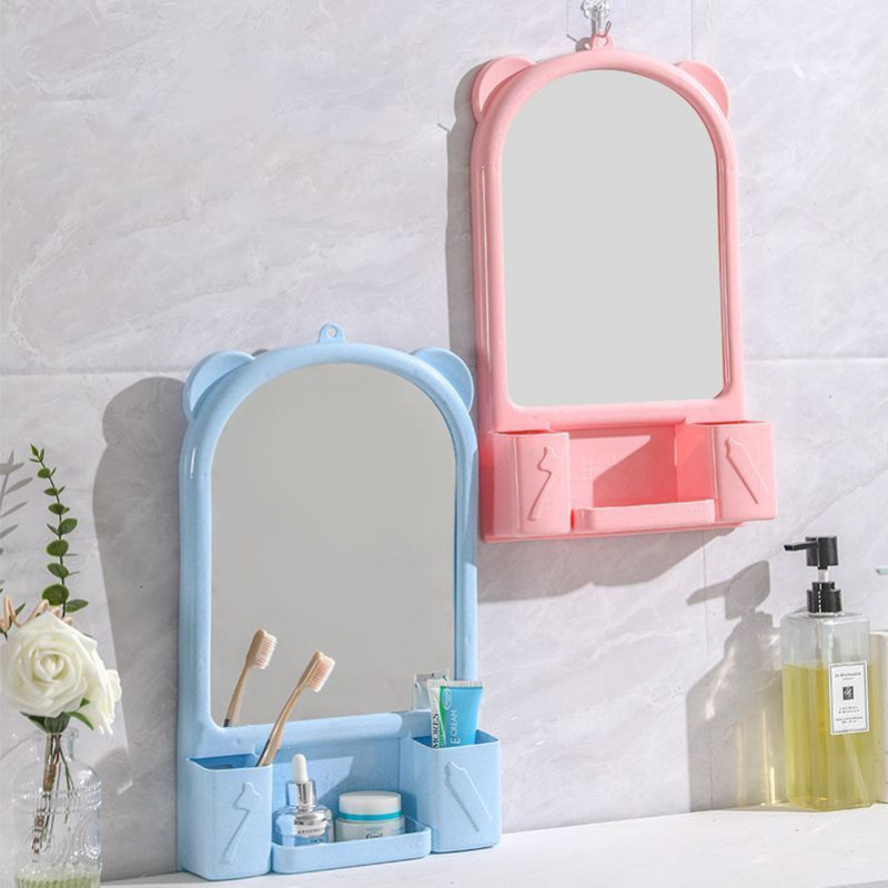 Sieninis vonios veidrodis su lentyna miegamajam_voghion.com