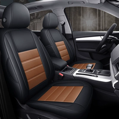Modelə uyğun (Original) oturacaq örtükləri — Seat Cover Car Cover - black-orange-special-car-specific-environmentally-friendly-leather-special-car-specific-no-reason-to-return-please-be-careful-when-purchasing