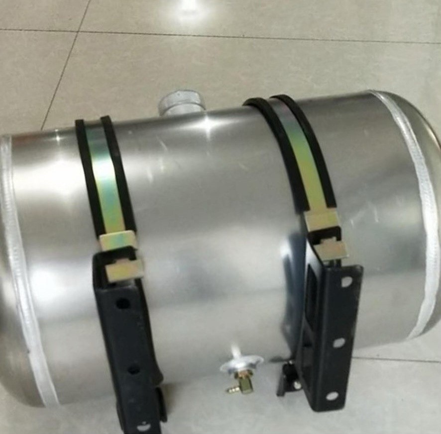 Truck Universal round aluminum alloy firewood heating small auxiliary fuel tank 50 long 28 diameter thickened main auxiliary