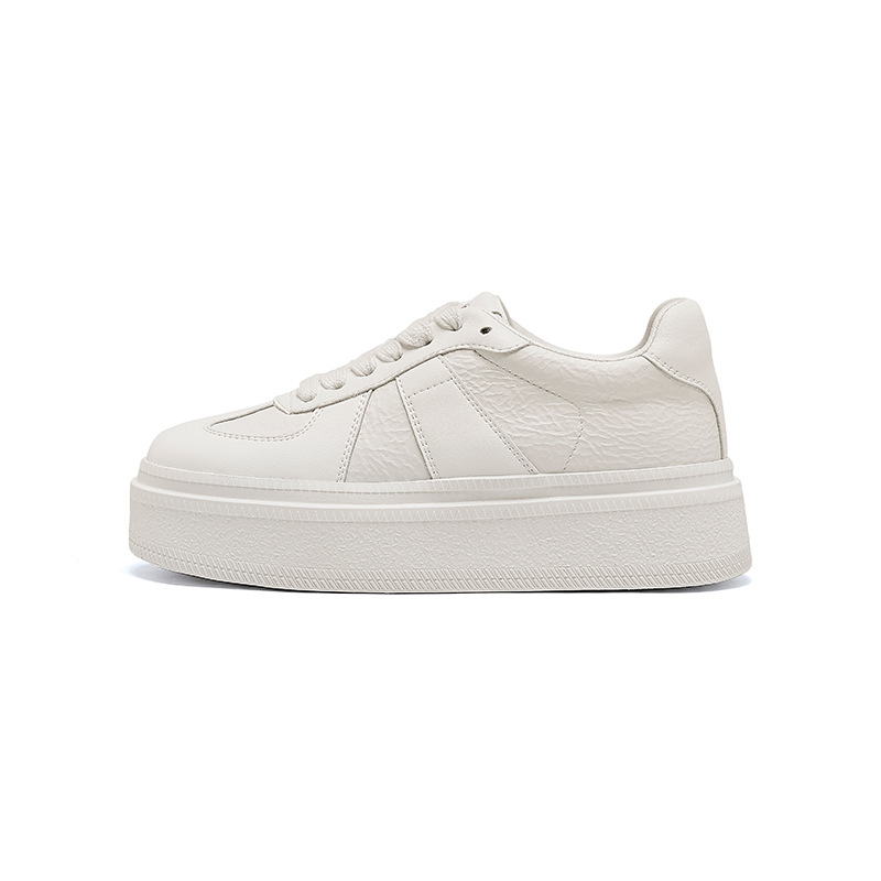 Augustion White Shoes Mujer 2025 Nuevo verano casual plataforma blanca zapatillas deportivas retro clásicas