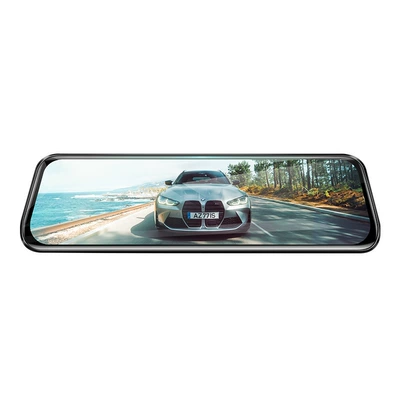 Lingdu dashcam, high-definition car streaming mirror, 360-degree panoramic rear-view camera, 2025 new model (Naviqasiyalı ağıllı güzgülər) - official-standard-package-43inch-upgraded-32g-dual-camera-obsidian-black