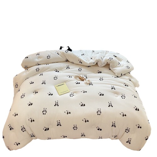 Baby-grade milk knitted winter quilt, small fresh and soft soybean quilt, dormitory single student air-conditioned quilt, spring and autumn quilt