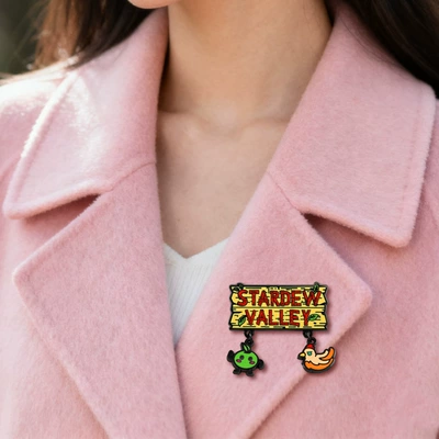 Yaxa sancaqları cartoon animal metal pendant