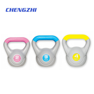 Two-color Cement Kettlebell for Men and Women Fitness Home Commercial Competitive Arm Training Pot Dumbbell Cement Sand Filling Kettlebell