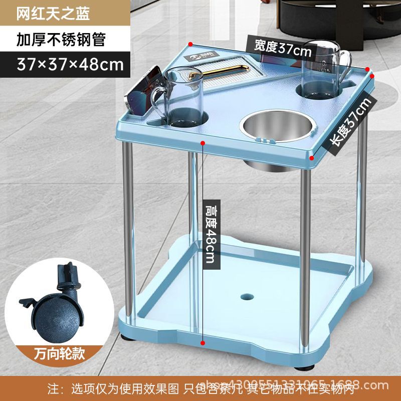 Mesa de mahjong, mesa de centro, estante de té, sala de ajedrez y cartas, mesa de café pequeña junto a la máquina de mahjong, cenicero, estante para vasos de agua, mesa de té de la casa de mahjong