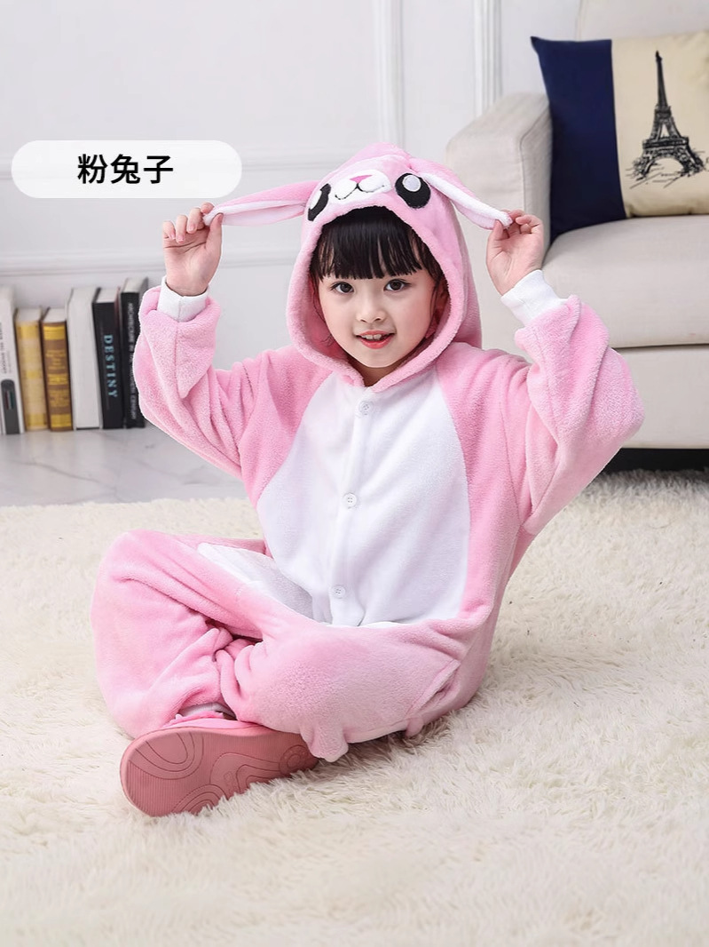 children's winter flannel cartoon pijama