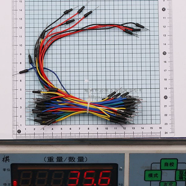 Breadboard line, adapter cable, bread, 65 pieces