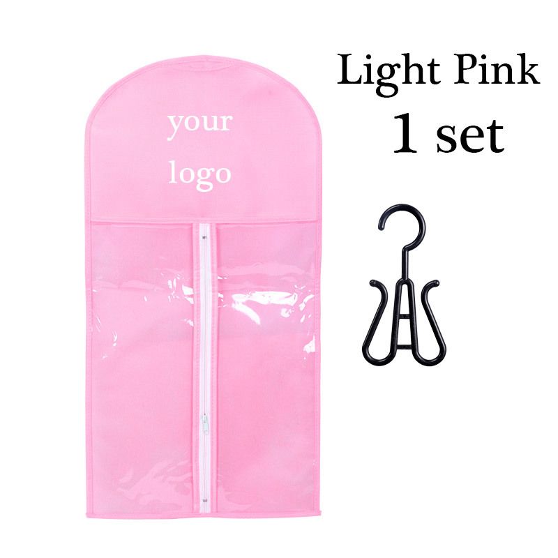 Bolsa de polvo de logotipo personalizada polvo claro + gancho negro