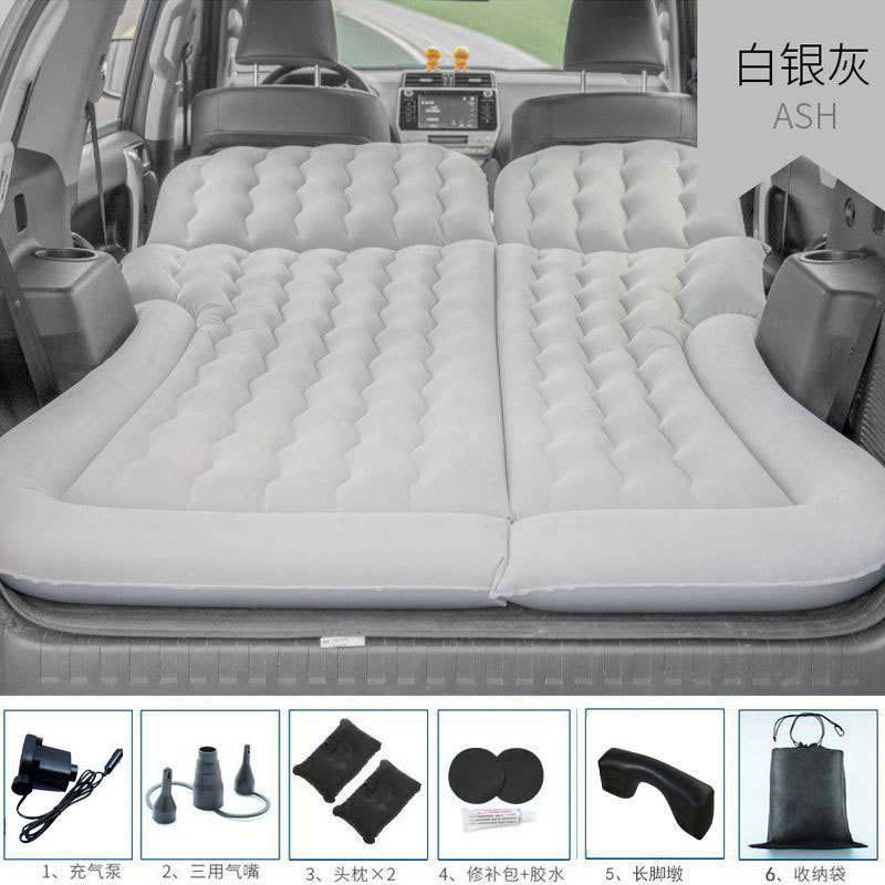 車のインフレータブルベッドsuv自動車通用折りたたみ厚い植毛後列専用横になることができます。|undefined