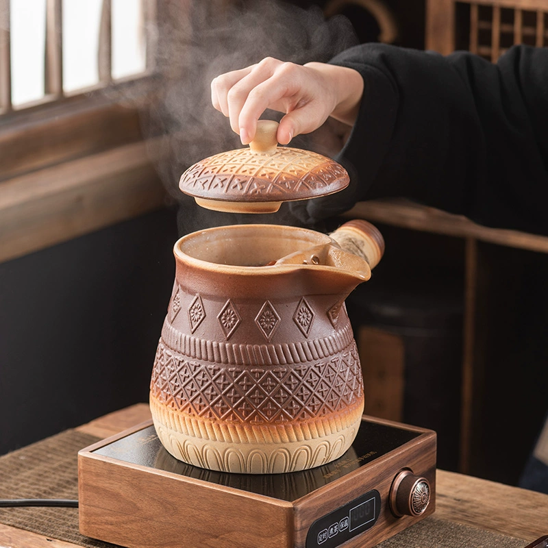 Сушильные банки, чайники, большие глиняные горшки с крышками, жареный молочный чай, жареный чай, кипятение воды, травяные чайники, банки для супа и каши