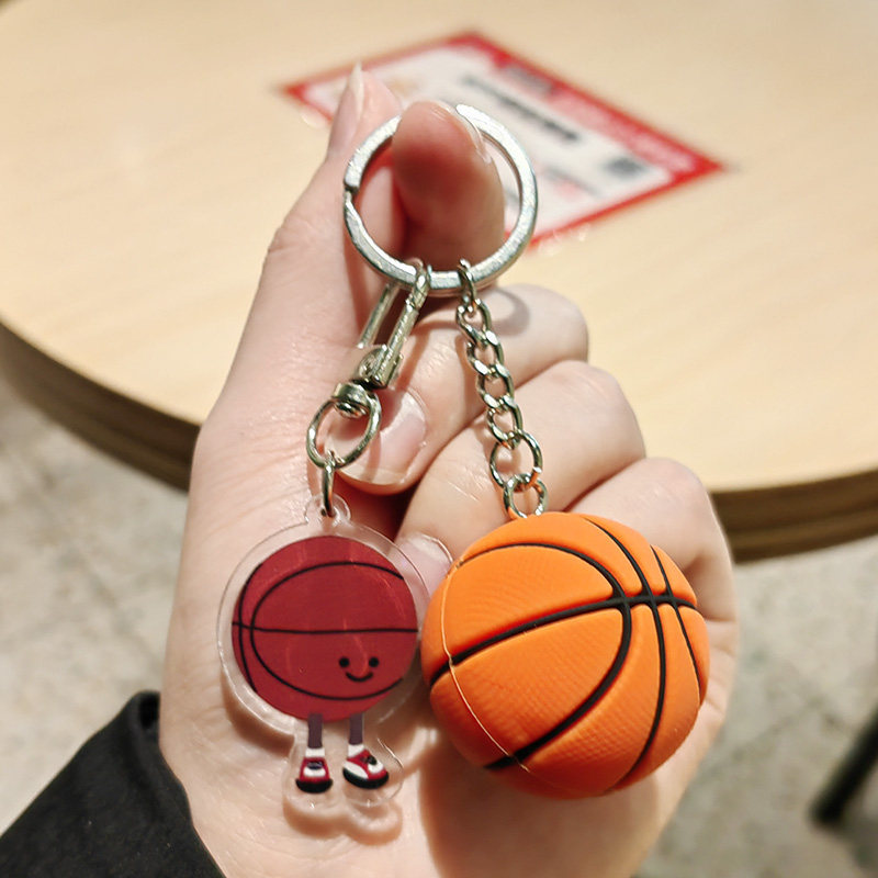Bonito bádminton tenis voleibol fútbol baloncesto rugby llaveros bolsas escolares para hombres y mujeres colgantes de tenis de mesa regalos
