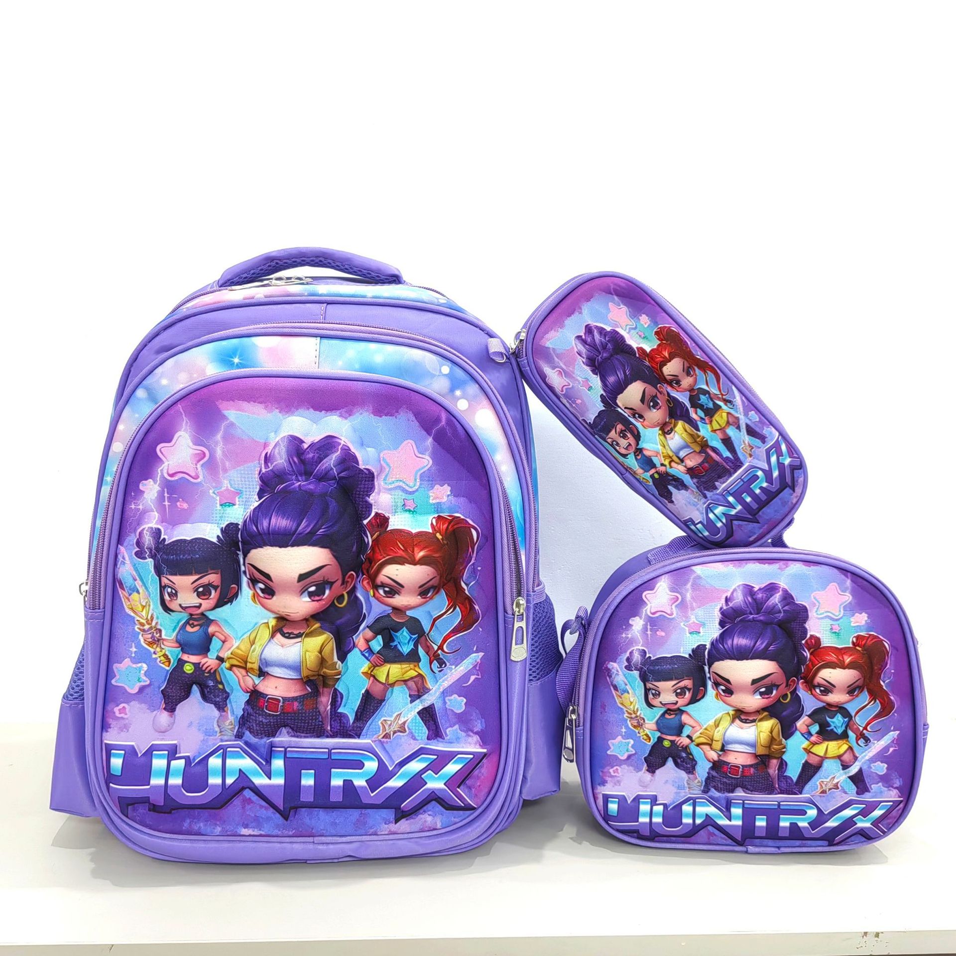 Conjunto de tres piezas de brujo morado