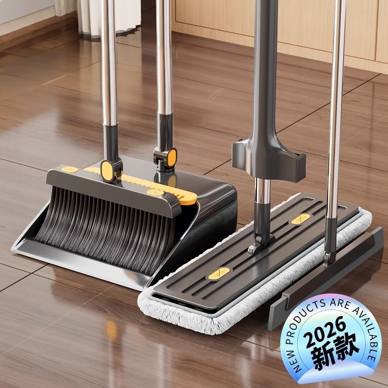 2025 nuevo trapeador escoba tres piezas un trapeador limpiador combinación de limpiador de agua limpiador doméstico plegable colgado de pared limpiador de pared limpiador de pared limpiador