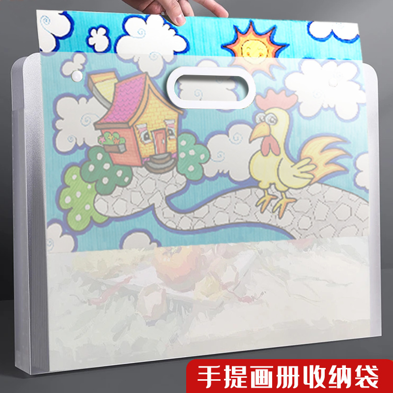 4K esmaltado álbum de fotos bolsas de mano A4