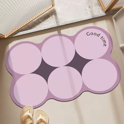 Avtomobil döşəmə paspasları — irregular flexible glue 2.5 - soft-rubber-pad-25-pink-fog-coast-4060cm