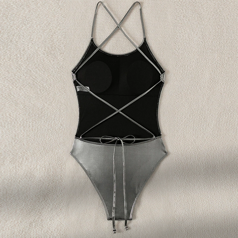 Bodysuit, summer beach swimwear, backless