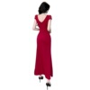 Deep V-neck slim fit， slim fit， buttocks wrapped long skirt， elegant night work uniform