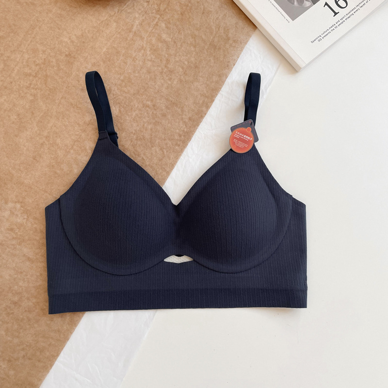 8842 otoño e invierno taza fija térmica ropa interior de las mujeres pequeño cofre grande y cómodo transpirable que recibe el pecho anti-flacidez sujetador de soporte superior