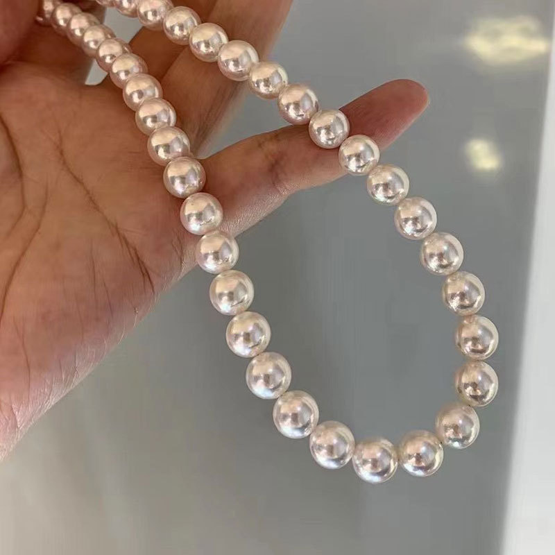 Colar choker de pérolas de luxo com fecho magnético_voghion.com