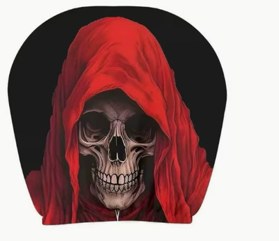 Universal seat cover – best-selling universal pullover printed car headrest - red-hat-skull-double-sided-printing-1-piece