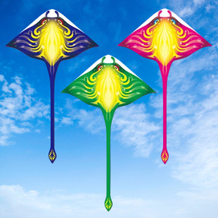New Devil Fish Kite Manufacturer Wholesale Weifang Kite Children's Cartoon Cross-Border Popular Foreign Trade Electric Eel Kite