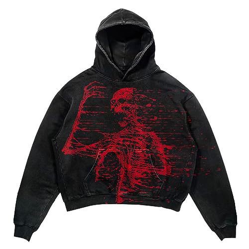 2025 Cross-Border Amazon Aliexpress Men's Autum New Skull Corpse Print Fashion Trendy Versatile Sweatshirt 2025 Cross-Border Amazon Aliexpress Men's Autum New Skull Corpse Print Fashion Trendy Versatile Sweatshirt