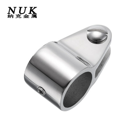 Marine stainless steel 316 sliding cap yacht awning fixed connector mirror polished sliding sleeve marine hardware