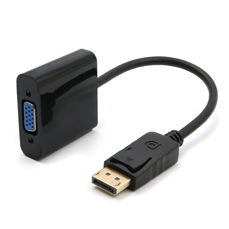 Gran DP a VGA HD cable adaptador DisplayPort rayo cobre completo chip 1080p convertidor de vídeo