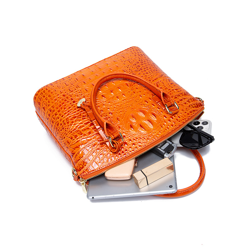 Crocodile Brahman 3D Neue Handtasche aus echtem Leder für Damen Doukuai Live Broadcast Organization_voghion.com