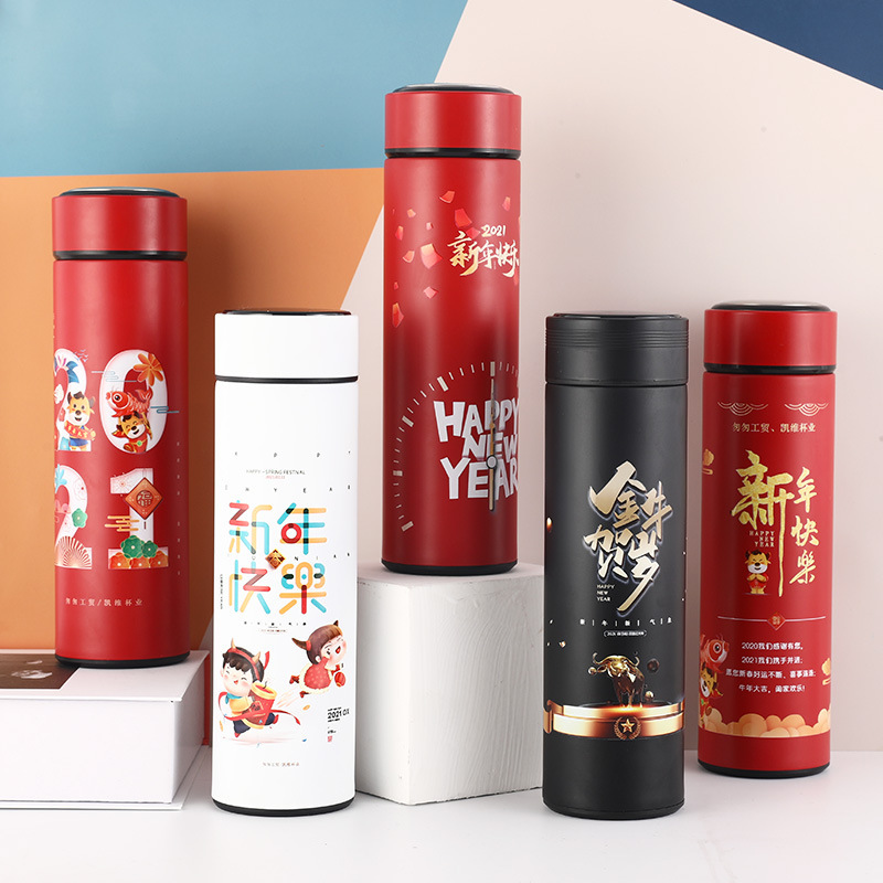 Taza de vacío pantalla de temperatura inteligente taza recta pantalla táctil taza de agua taza de oficina de acero inoxidable taza de regalo de negocios al por mayor