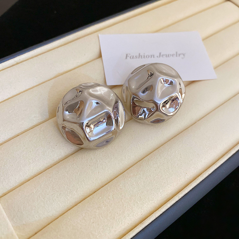 Pendientes de doble cara de la Perla del diamante de la aguja de plata Corea del Sur ins elegante pendientes de estilo frío pendientes de diseño de moda para las mujeres