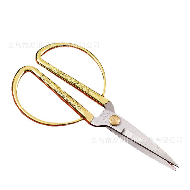 Yongdali tijeras de tarjeta de alta calidad, tijeras caseras, tijeras de oro, tijeras de acero inoxidable, tijeras de estilo antiguo, tijeras de dragón y phoenix