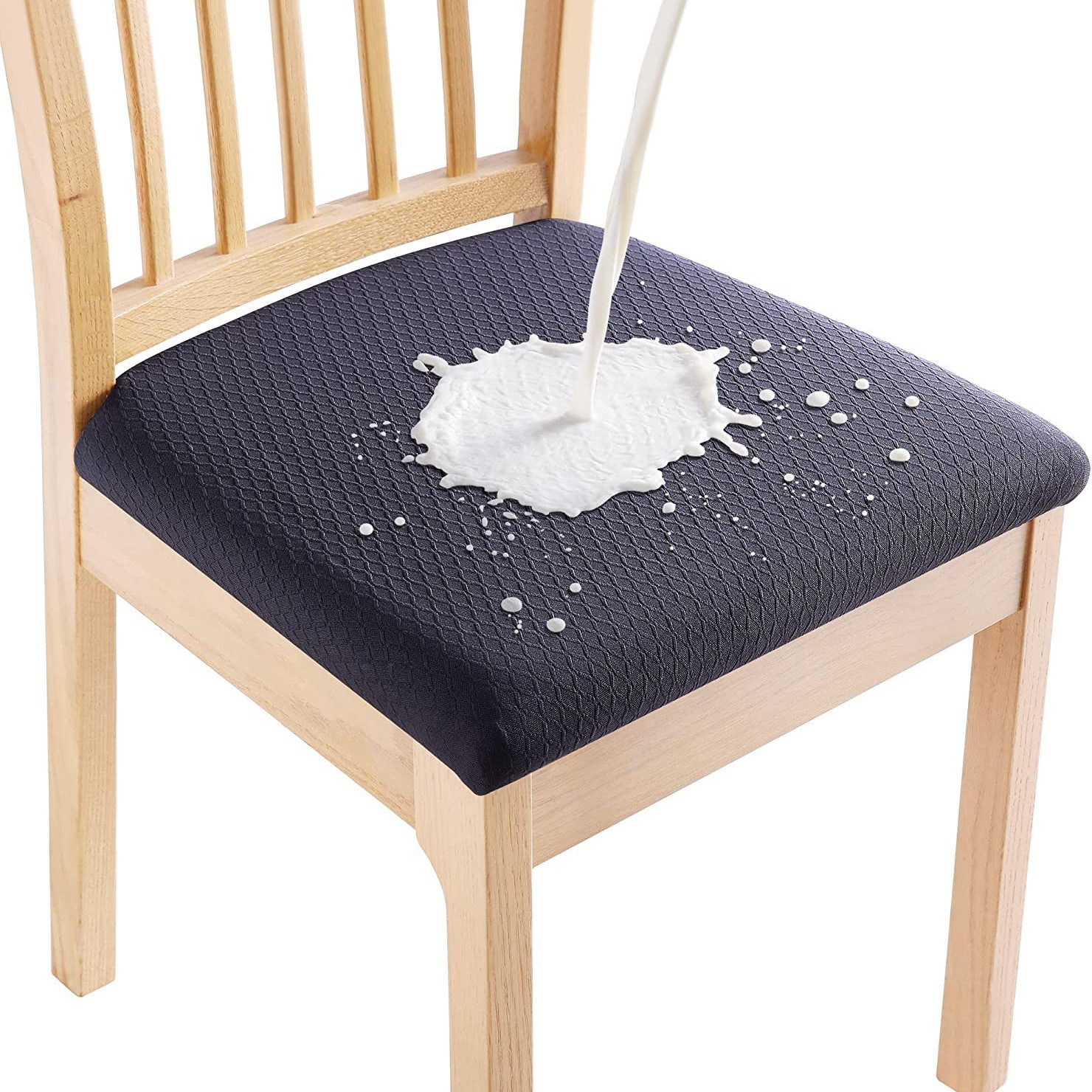 Funda de asiento impermeable jacquard transfronteriza, funda para silla del hogar, funda de cojín universal para silla de hotel y restaurante