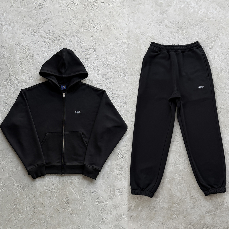 High-Quality Corteiz American Hip-Hop Embroidered Letter Knit Sweatpants Men's Sports Jogger Pants