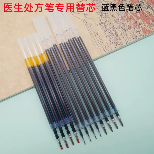 Blue Black Refill Ink Blue Neutral Refill Medical Doctor Prescription Pen Water-based Signature Refill for Doctors and Nurses