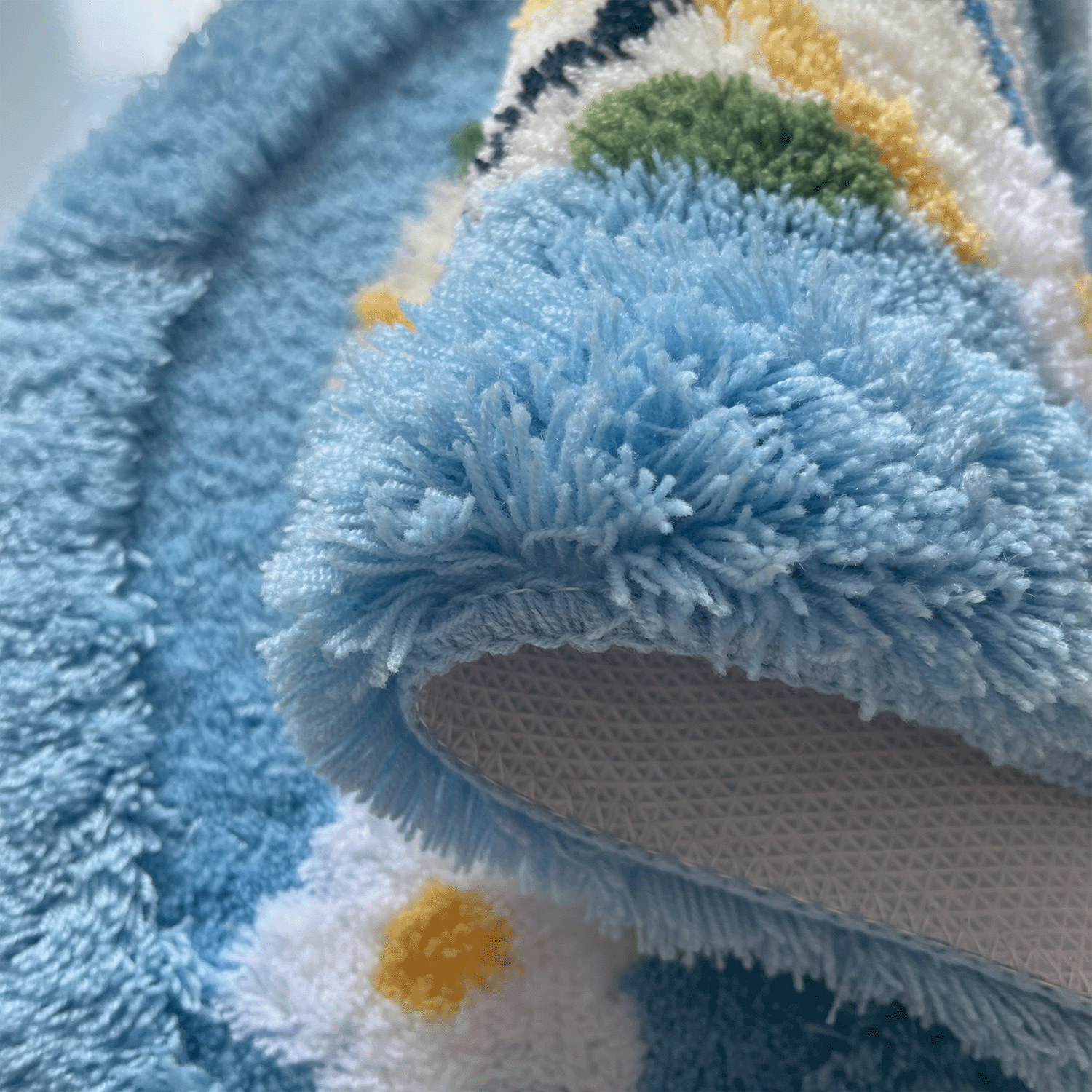 Inodoro esterilla semicircular cuadrilátero pastoral esterilla de baño esterilla de suelo absorción de agua esterilla de piso de uso repetido