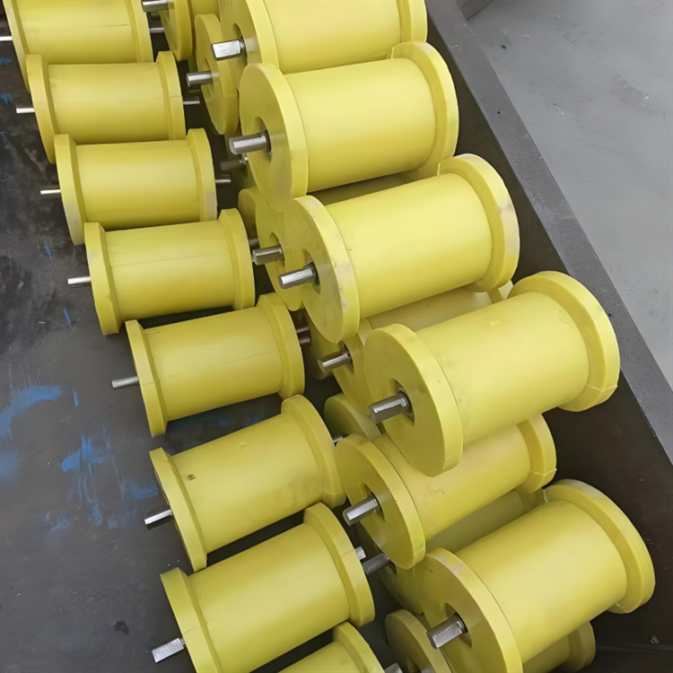 rodillo de rodillo de soporte de nylon para mina rodillo de rodillo de poliuretano de acero fundido resistente al desgaste