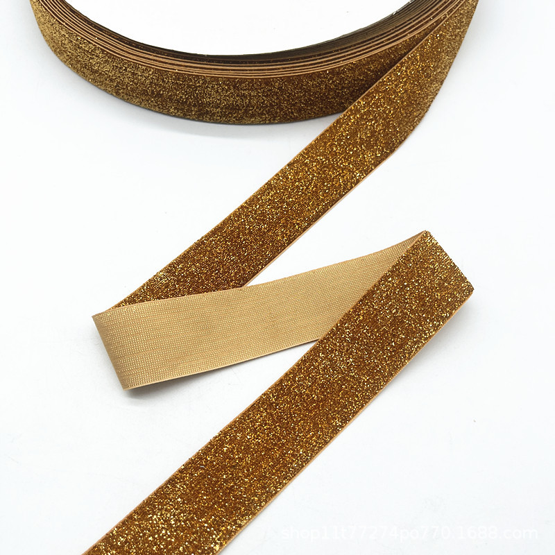 2.7 Métro / paquete de terciopelo de 38 mm boda hecha a mano cinta embalaje de regalo arco DIY decoración de fiesta Santa